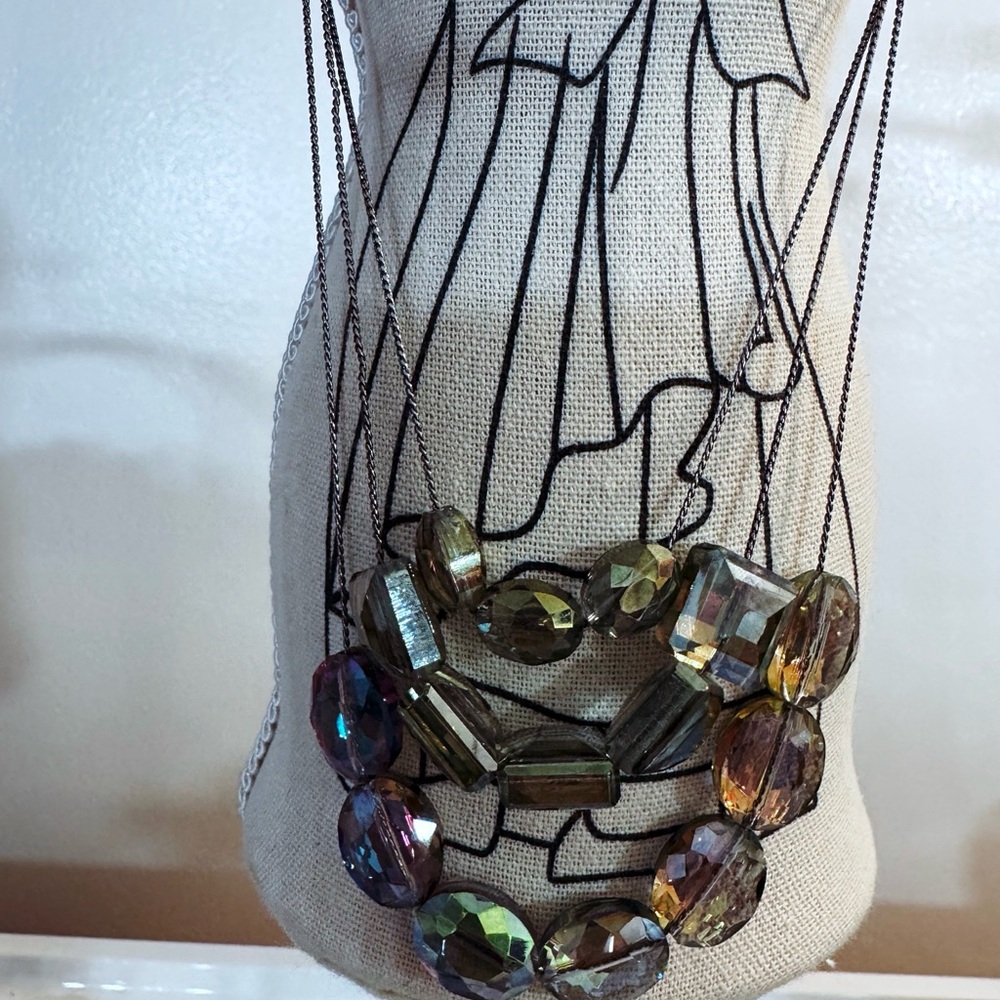 Kenneth Cole Iridescent Black and Blue Necklace - Picture 5 of 5